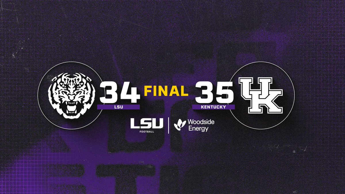 LSUfootball's tweet photo. Final https://t.co/YJ1ZyjSAHA