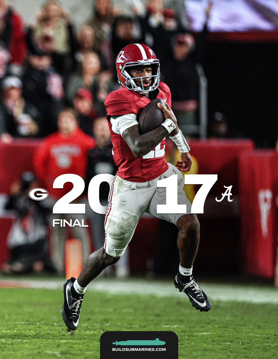 AlabamaFTBL's tweet photo. Final. 

#RollTide | @BuildSubmarines https://t.co/IZs1RLFxmh