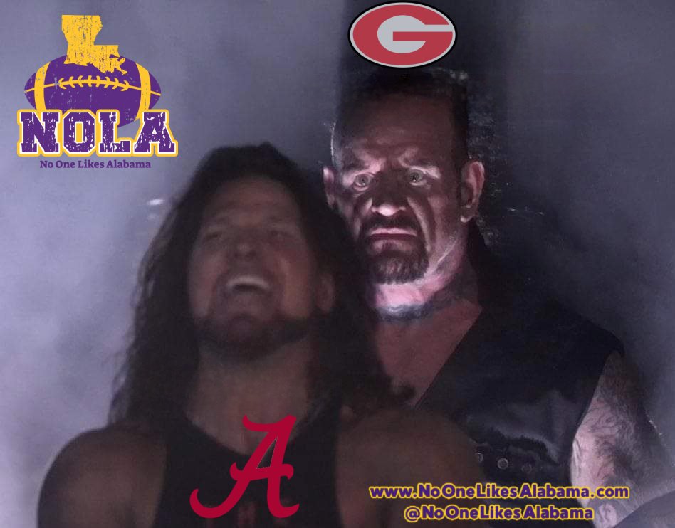 AlabamaNo's tweet photo. @AlabamaNo 
It's a mixed day. 
#LSU loses.
#Alabama loses.
🇺🇸 wins when Bama loses.

https://t.co/ZzdgO7780W https://t.co/VOMc7dDkYL