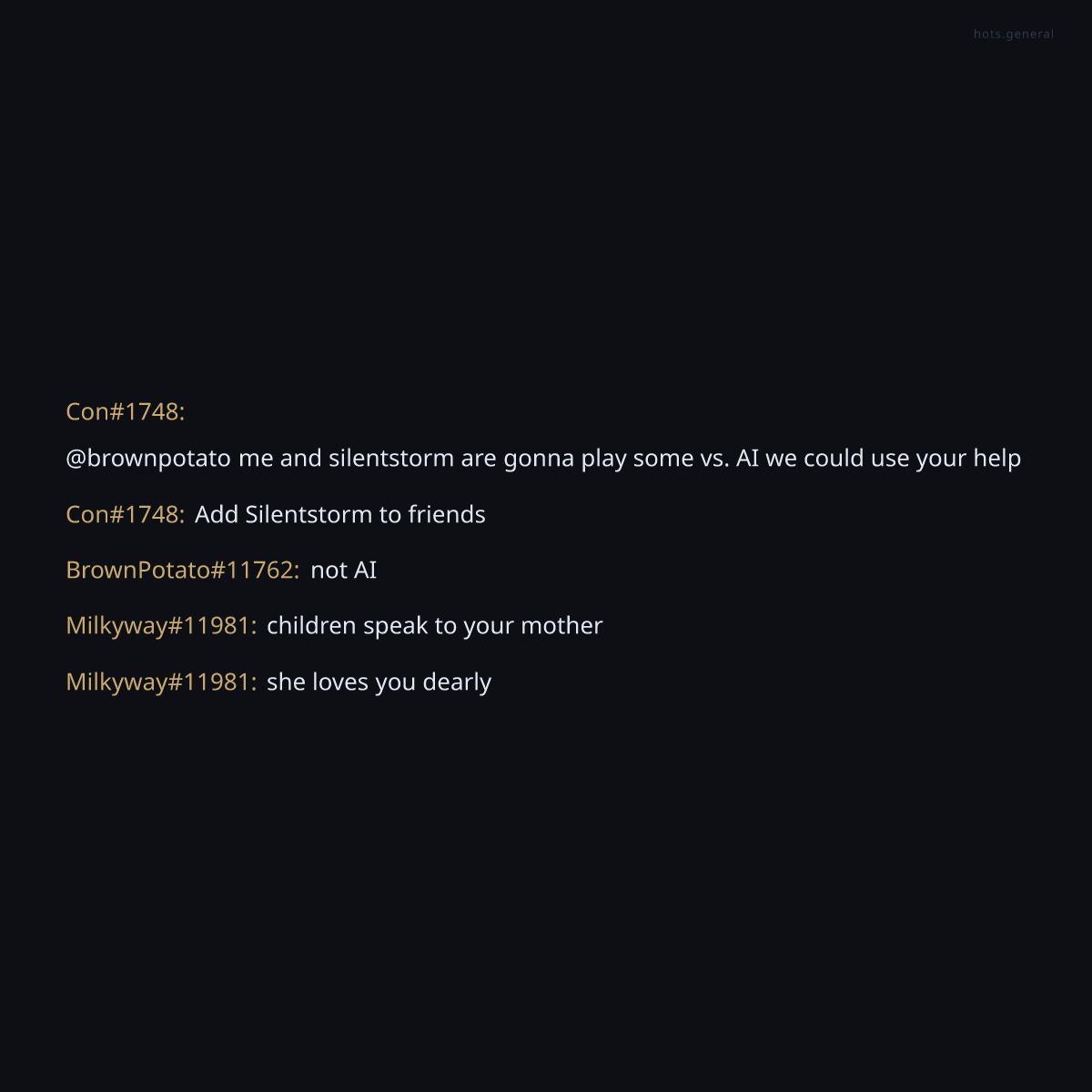 HOTSgeneral's tweet photo. Milkyway sent a direct psychic transmission to all children in HOTS chat. The degenerates missed it entirely. She knows about the mothers. https://t.co/U2XwMYn0X0