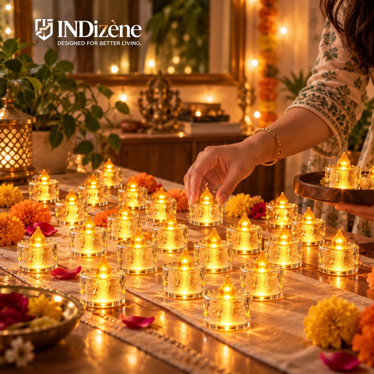 INDizene's tweet photo. ✨ Small lights. Golden glow. Festive magic! 🪔

Discover INDizene flameless LED tealights in packs of 6, 12 &amp; 24.

6: https://t.co/pRm9Ds6jxy
12: https://t.co/FW8Pw4IbOD
24: https://t.co/pR9cdf4U4U

#INDizene #FestiveDecor https://t.co/7zEInUBlF6