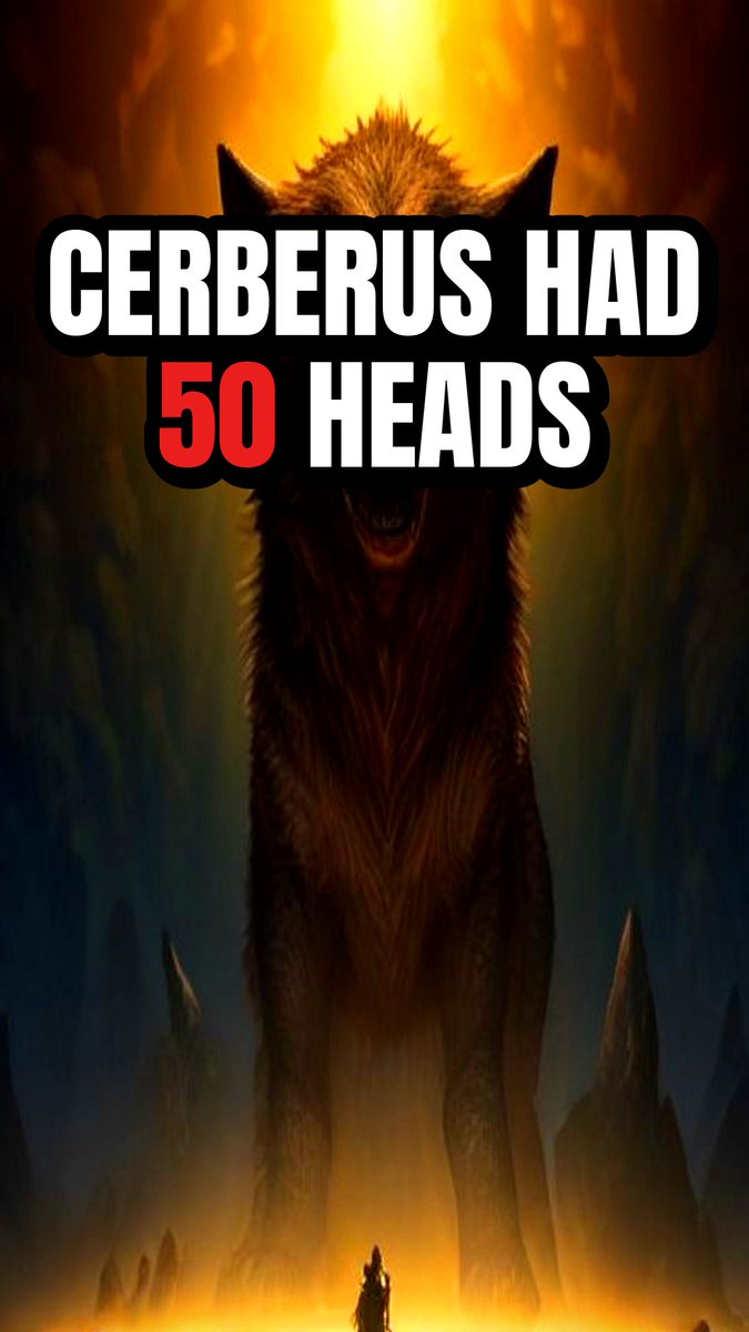 MythQuark's tweet photo. Cerberus Had 50 Heads, Not 3: The Original Greek Myth https://t.co/N0kyNCkjoM via @YouTube 
#MythQuarks #Myths #Mystery #Shorts #UrbanLegends #Folklore #Unexplained #CreepyFacts #Mythology #MysterySolved #SpookyShorts #HiddenHistory #ConspiracyTheories #Paranormal #WeirdFacts https://t.co/VDPC2pn484