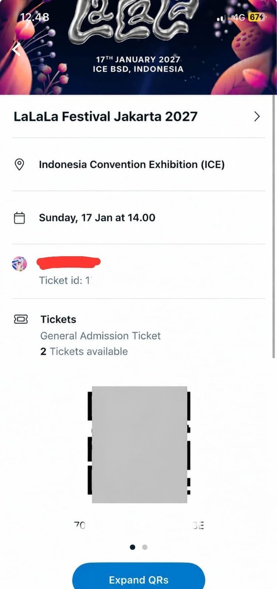 linzyjualan's tweet photo. wts olivia dean lalalafest 2027 

✅EE (1 Tix)
1.400k/Tix

✅GA (2 Tix)
1.650k/Tix

✅VIP (1 tix)
2.850k/tix

ready tiket pdf 
dan di bantu urus sampai fisik yang mau bisa langsung dm ada grup wa juga

wts wtb wtt olivia dean jkt #zonauang #zonajajan https://t.co/yHnqPzJ1gB