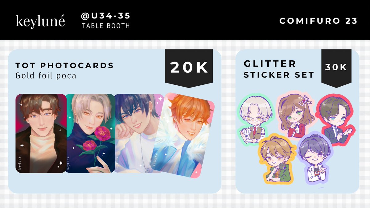 keylune_'s tweet photo. Hello!  【🤍 &amp; 🔁 are appreciated ! 】 

PRE-ORDERS FOR #comifuro23 OPEN

♡ OTS Pick-up
♡ Booth U34-35 - Balls Inspector
♡ Shounen/Shoujo/Yuri, ToT

🗓️PO period: October 10-24 2026

🔗https://t.co/1NAZXBqPlO

#CF23 #comifuro23 #cf23catalogue https://t.co/4DbYEgRq5P
