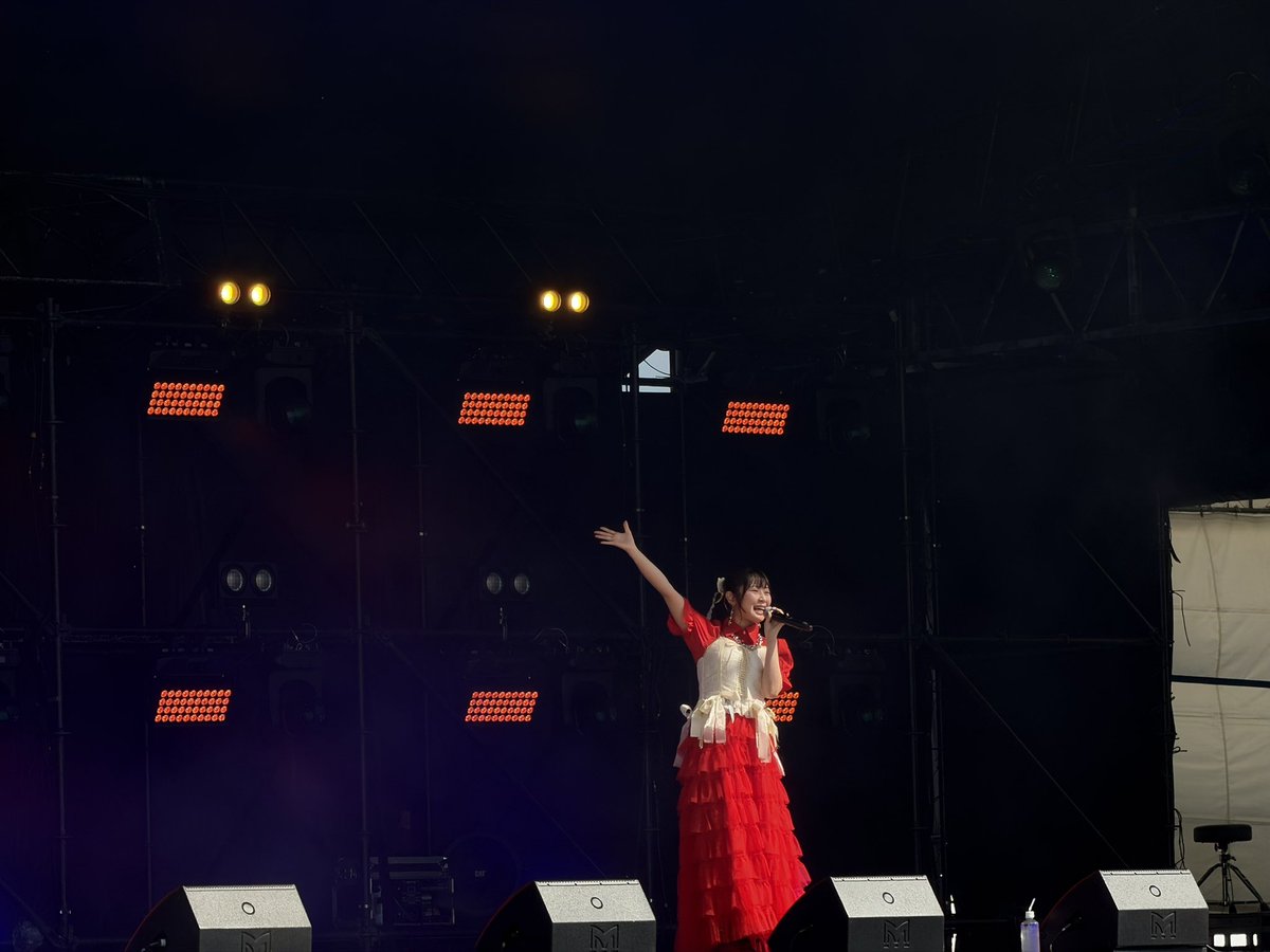akane29_o8o's tweet photo. 楽しかったー！！

来てくれたファンの皆！
初めましてで
盛り上がってくださった皆さん！
ありがとうございました🙌𖤐*̩̩͙⸝⋆

1.Bright Sound
2.O.A.!! Summer Tune☆
3.爛漫スピリット

でした！ᐠ( ᑒ  )ᐟ

#MAKEAMONOGATARI2026 https://t.co/MRy3H0b5Qq