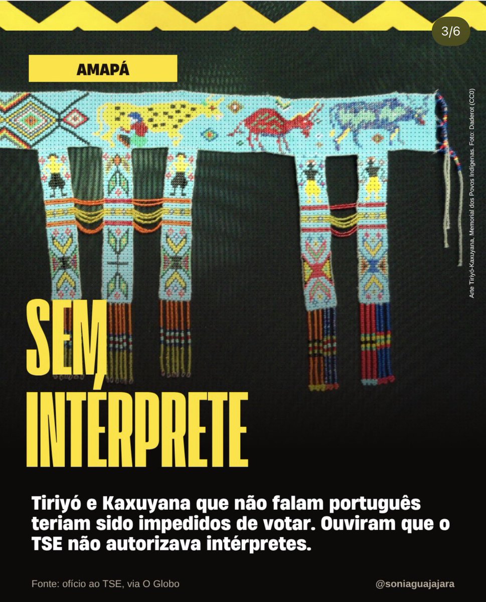 nidewana's tweet photo. Isso é o que aconteceu com indígenas no primeiro turno das eleições. Mães barradas com filhos pequenos, falta de transporte e proibição do exercício do voto pq não falam português. https://t.co/MMHXathanp