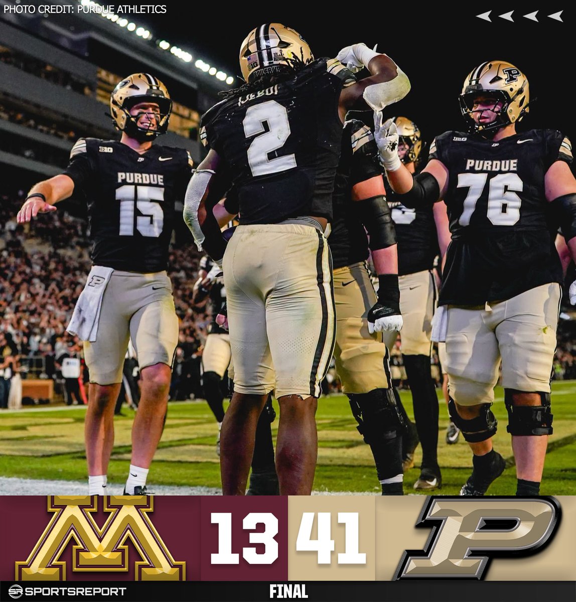 SRBoilermakers's tweet photo. BOILERS WIN!!! Purdue Football dominates Minnesota!! https://t.co/Dy4kF5tBST