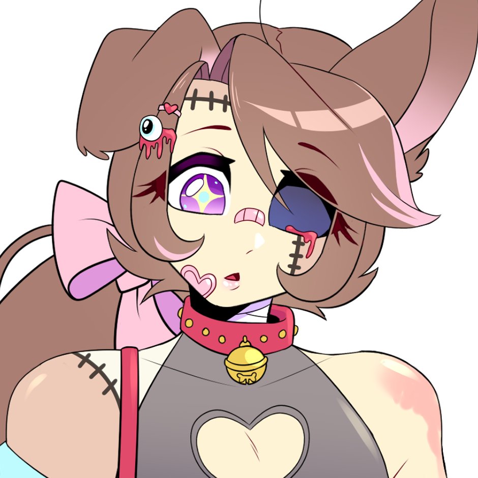 majo_melody's tweet photo. I am once again looking to sell this zombie puppy adopt! looking for $30 for her, i might be willing to trade for art but im very picky about the style! 
Buyer will get the full un-cropped image. https://t.co/l08wxo5Lh8