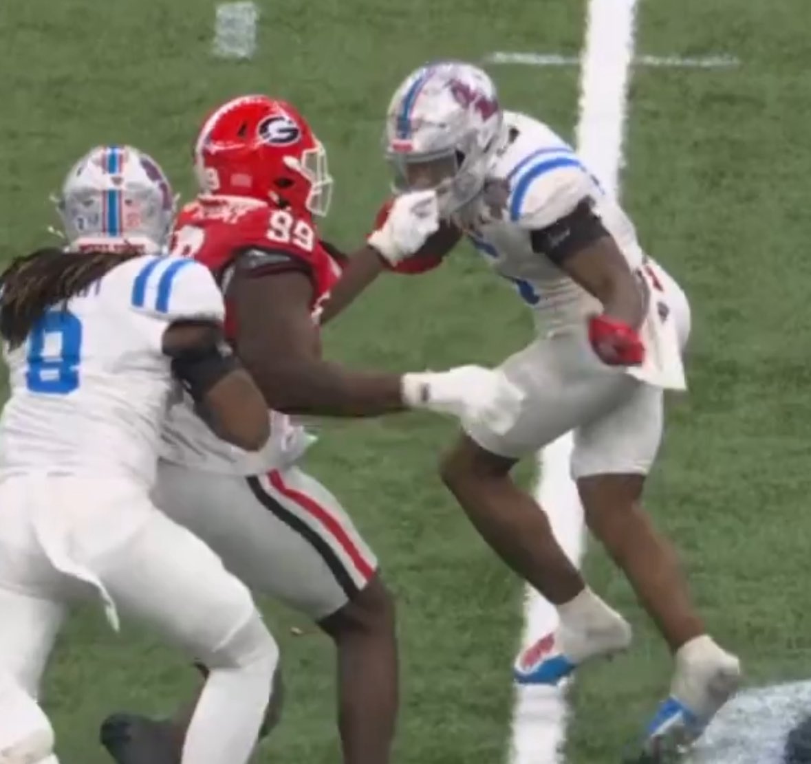 CFBKings's tweet photo. “Not pass interference on Georgia”
“Not a facemask on Georgia”
“Not targeting on Georgia”
“Not a catch for Georgia’s opponent” https://t.co/lS13wiCsVs