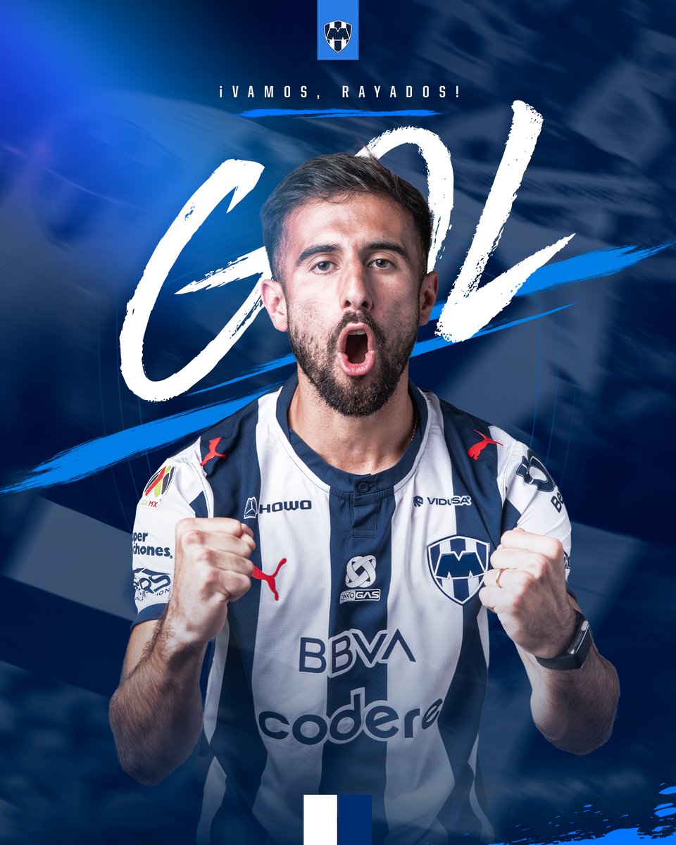 Rayados's tweet photo. 19' ⏱️ | América 0-1 Monterrey | 

¡GOLAZO DE VOLEA!🎯¡ENORME, DIEGO!🔥🔥🔥

¡VAMOS POR MÁS, CARAJO!🗣️ https://t.co/WTDQXrWo9r