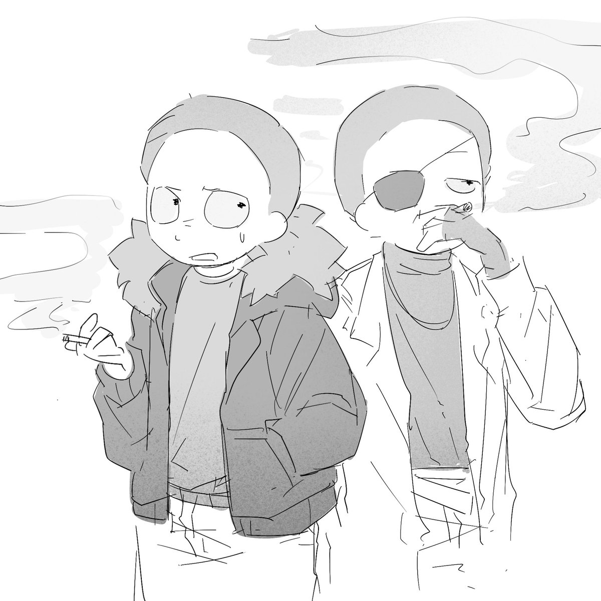 GuaiA35168's tweet photo. 好久没画了复健一下..！
#mortycest https://t.co/QimOjrivRx