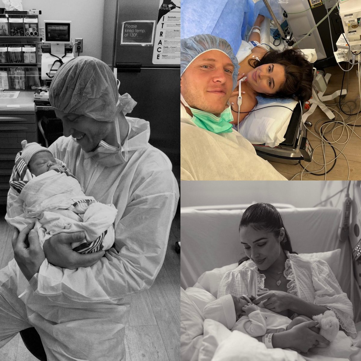 NFL_DovKleiman's tweet photo. Congrats! Christian McCaffrey and Olivia Culpo have announced the birth of their son, Roman Augustus.

This is the couple's second child together.

Congrats to the entire McCaffrey family ❤️ https://t.co/MgCj3N8AKQ
