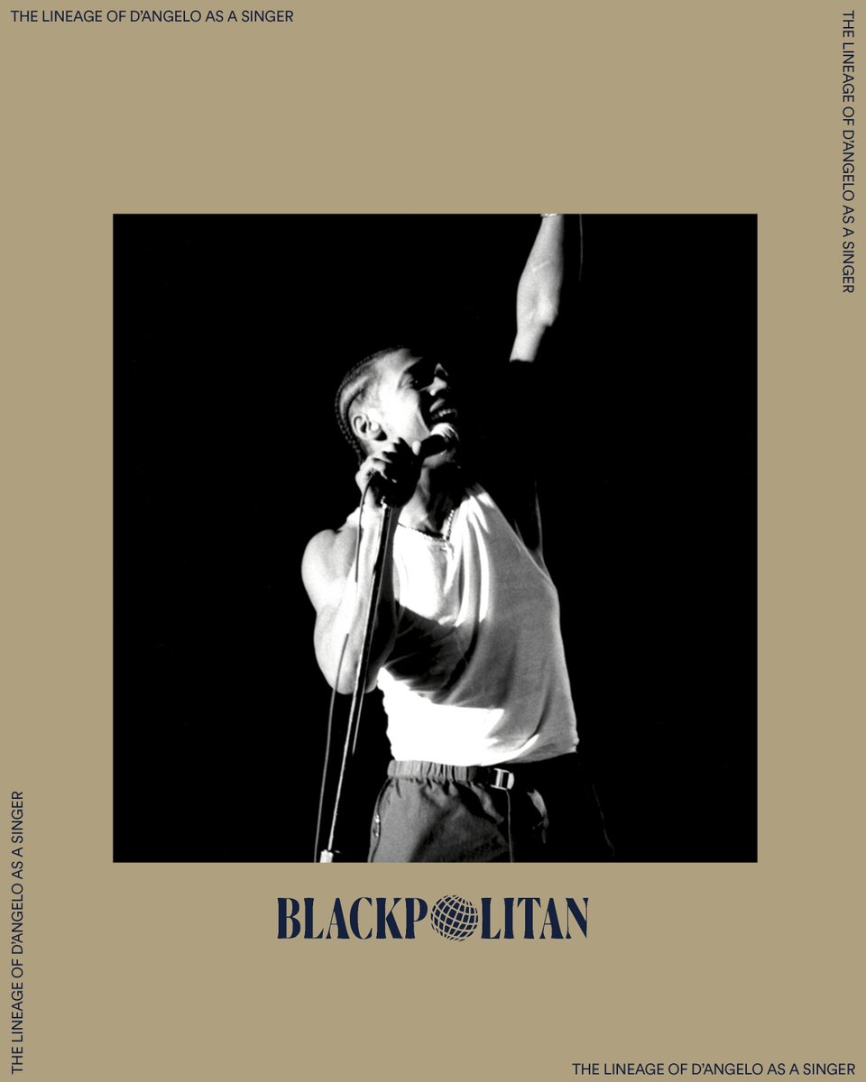 Blackpolitan's tweet photo. Smokey Robinson, Al Green and Prince offered D’Angelo different possibilities for the voice. His singing reveals how closely he studied them while developing his own approach to soul.

More: https://t.co/3pbAyVfWlz https://t.co/2eztBMUZ5x