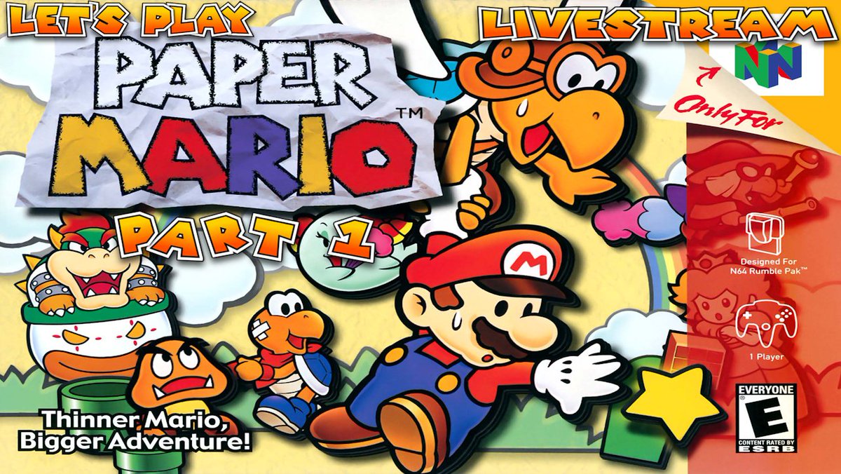 TooieTwo's tweet photo. Tomorrow, October 11th, I'm going to stream PaperBoat! the PC port of Paper Mario
#paperboat #papermario #mario #rpg #stream #twitch #youtube #livestream #letsplay #nintendo64 #pc #harbormasters #nintendo #rpg #live #bow #kooper #gombario #bowser #starrod #commentary #watt https://t.co/UOTUXQZvjb