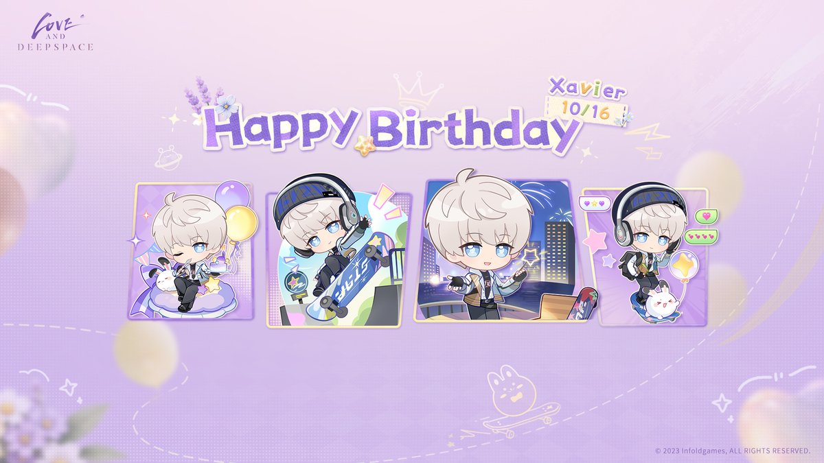 Love_Deepspace's tweet photo. Even when not on Philos, his birthday can still be celebrated with royal traditions.
But to him, whether the celebration is unforgettable depends entirely on whether you're by his side.

🍰Xavier's Birthday Chibi Wallpapers are now available!
The birthday event is available today! Wallpapers for phone lock screens and PCs are here.

While planning the surprise, don't forget to spend time with him, too.
———
🪐Official Discord: https://t.co/gxC128tHmn
🪐Download and Log in Now: https://t.co/LY5Ionhlit
#LoveandDeepspace #Xavier #HBDXavier