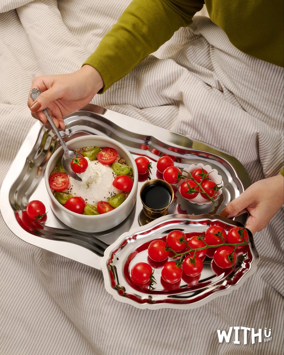 WithUGurt's tweet photo. Morning Love 
You’re my favorite way to start the morning.
🛌🍅

Let's start our beautiful days together Morning love is available from the 12th to the end of October at Central Rama 9.

#MorningLove 
#CherryTomatoWITHU
#WITHUGURT 
#GreekYogurtUSDAOrganic https://t.co/LpTxf8boTQ