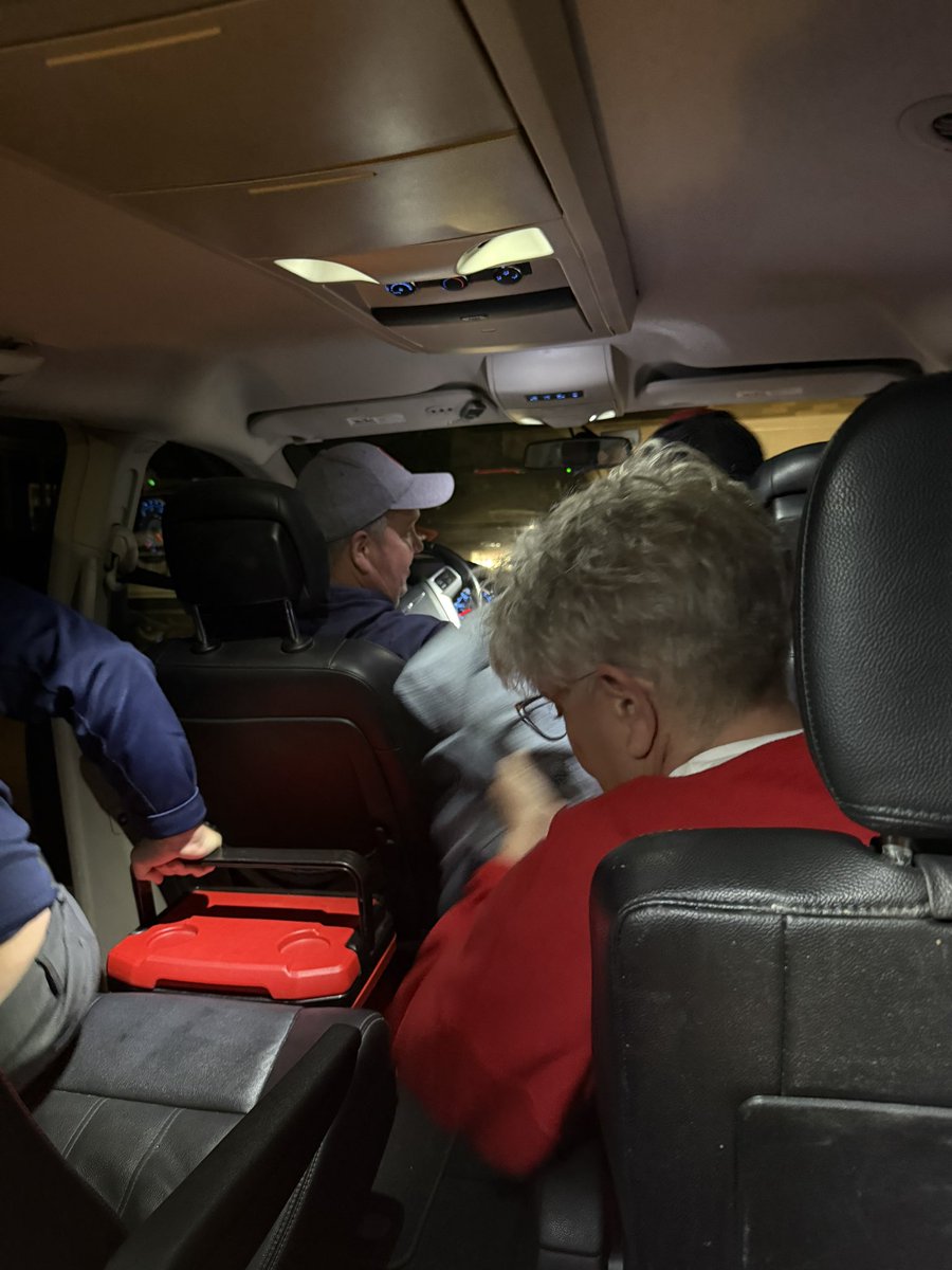 OhioTate's tweet photo. The van of Moores has arrived back home 

Dad is calling for Victory Bourbon

Uncle Pat is staying the night on a cot in the basement

Mom is upset that Uncle Steve drove by my brothers house (2 kids under 4) and beeped multiple times to wake them up

All is good in the world https://t.co/1VPasnILFl