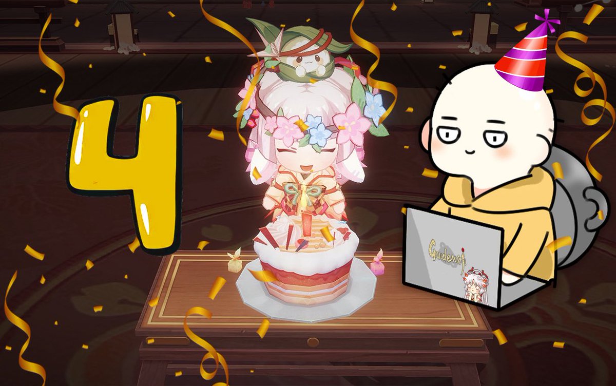 guidemyoji's tweet photo. 🎉Guidemyoji is officially 4 🎉
 
🥂Cheers to another year in Heian-Kyo!

All rewards for Spin of Fate & Guess the Shiki have been sent out, winners please check your inbox. 

‼️Sonnet_ & MikiStaring please reach out to Baldie for your rewards. 

P.S. Onmyojitober 2026 is still ongoing! ✧*｡٩(ˊωˋ*)و✧*｡

#Guidemyoji #Onmyoji #阴阳师手游