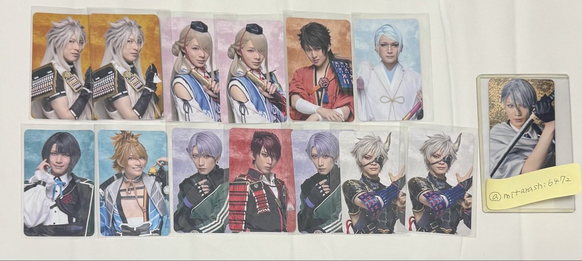 mitarashi6472's tweet photo. 【譲渡】 ミュージカル刀剣乱舞 刀ミュ ランダムグッズ

譲▶︎画像参照

求▶︎定価(+送料)

10/21現地手渡しor郵送

お気軽にお声掛けください。 https://t.co/s1AGmTKOAz