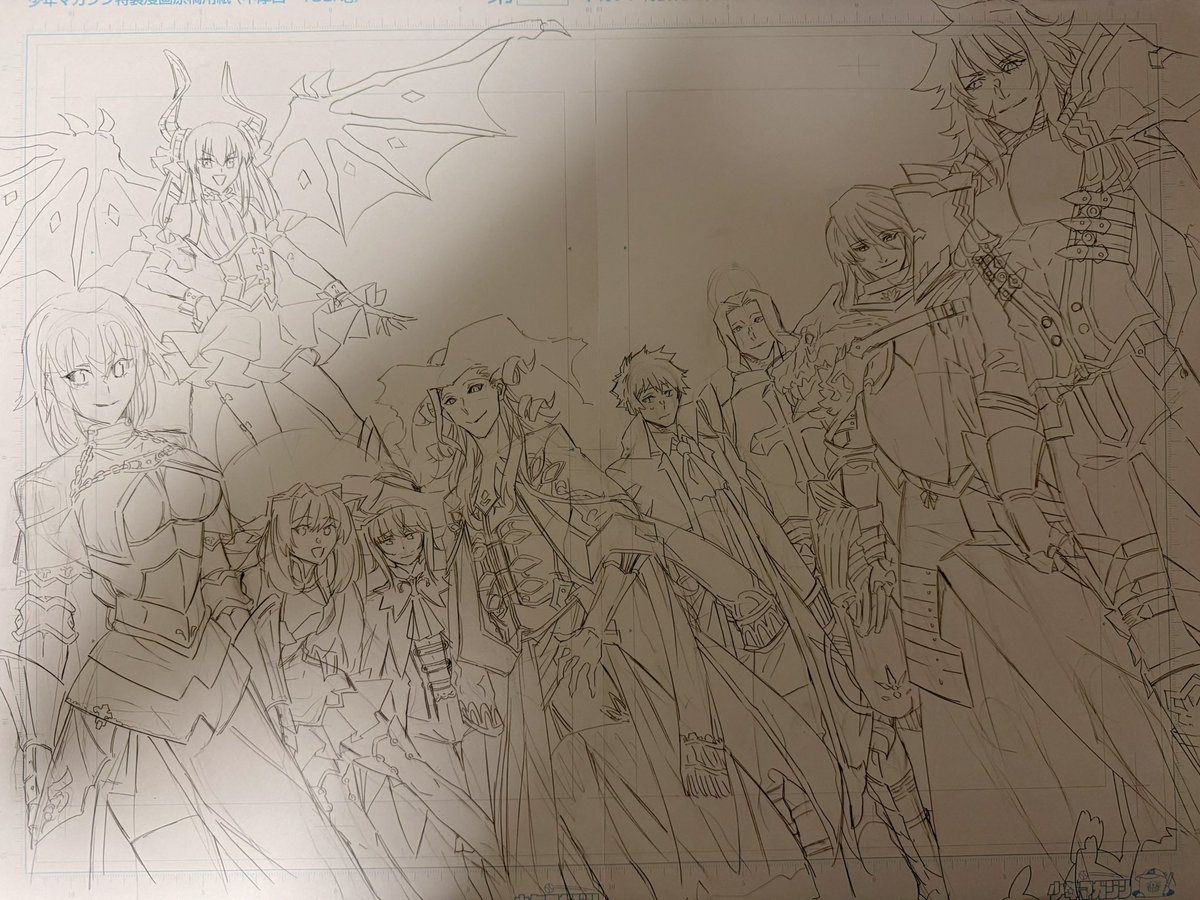 kawaguchisan's tweet photo. 地獄みたいな下書きを描きました。 https://t.co/IBl3Qb5QuZ