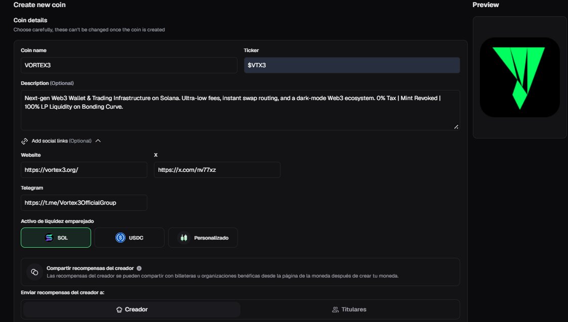 nv77xz's tweet photo. @zuzuxsol "Building $VTX3 completely solo. Working Web3 wallet portal live at https://t.co/4RCo98xJ1b — no fake hype, just real utility on Solana. Launching soon on https://t.co/MqFERvIYbX." https://t.co/Ug0MLpQZF5