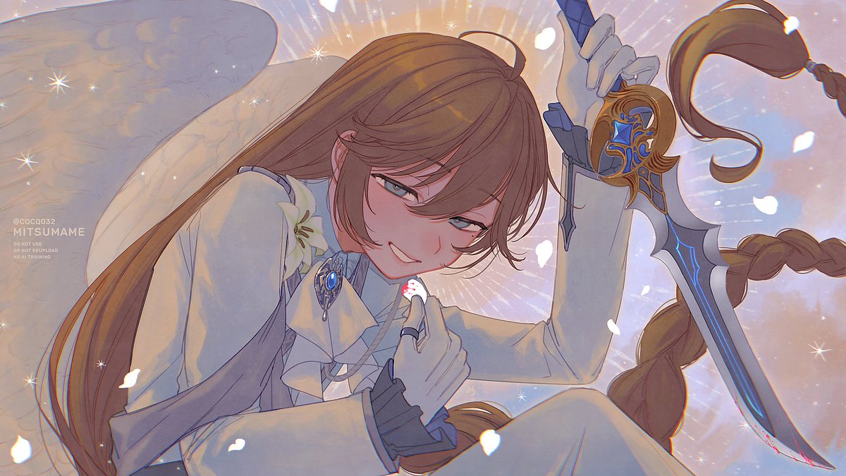CQCQ032's tweet photo. 天族 #かな絵 https://t.co/4KwCqyfEkC