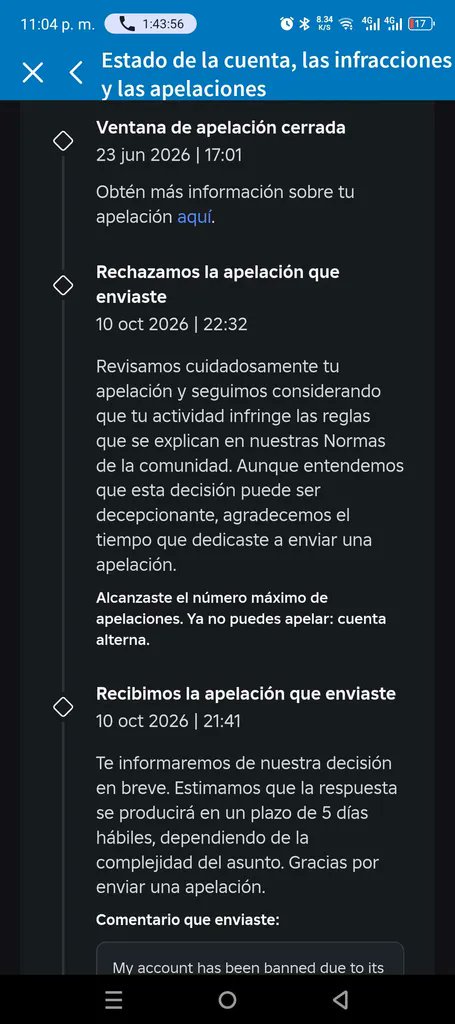 ratona_letal's tweet photo. no suelo subir post pero, nesecito una explicacion de como alguien puede ser baneado por una cuenta q ni conoces o ni sabias q tenias y que el soporte no te ayude nisiquiera a entender el por que 
(si saben algo por favor diganme como es posible que pase esto @Roblox) https://t.co/gXsZ4D69Wn
