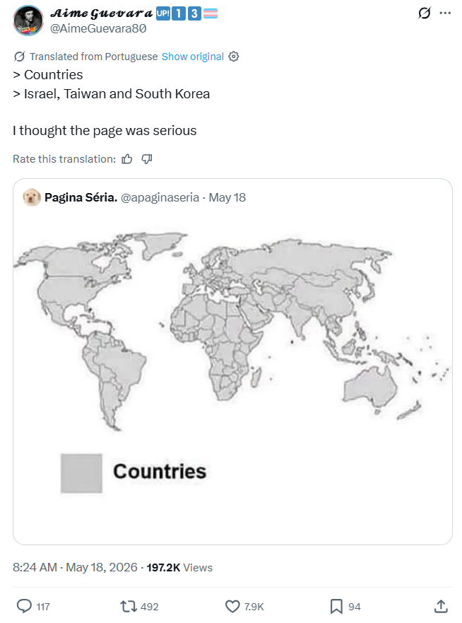 FebSens's tweet photo. Also, [country] is the "Israel" of East Asia🤔 https://t.co/V1I4kHv0iY