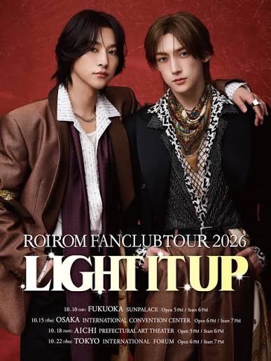 roirom_fc's tweet photo. 🎉 福岡・福岡サンパレス公演初日終演報告

ROIROM 福岡・福岡サンパレス演初日は、
大きなトラブルなく、無事に終了しました

ご来場・応援いただいた皆さま、
ご協力ありがとうございました

10月15日(木) 大阪に参加される方は、
安全第一でお楽しみください

#ROIROM
#ROIROM_LIGHTITUP2026 https://t.co/nbaQJoJnqT