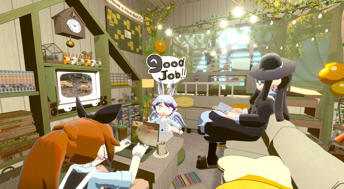 goghkrm's tweet photo. 日曜昼ルーム「うさぎカフェ『ぽかぽからぱん』」
有価証券をボコすDAY
ケージの中に入れるのいいね
#goghOnSteam #gogh #簿記1級
5RCCY7CY8H37 https://t.co/QiG8VDt6Tl