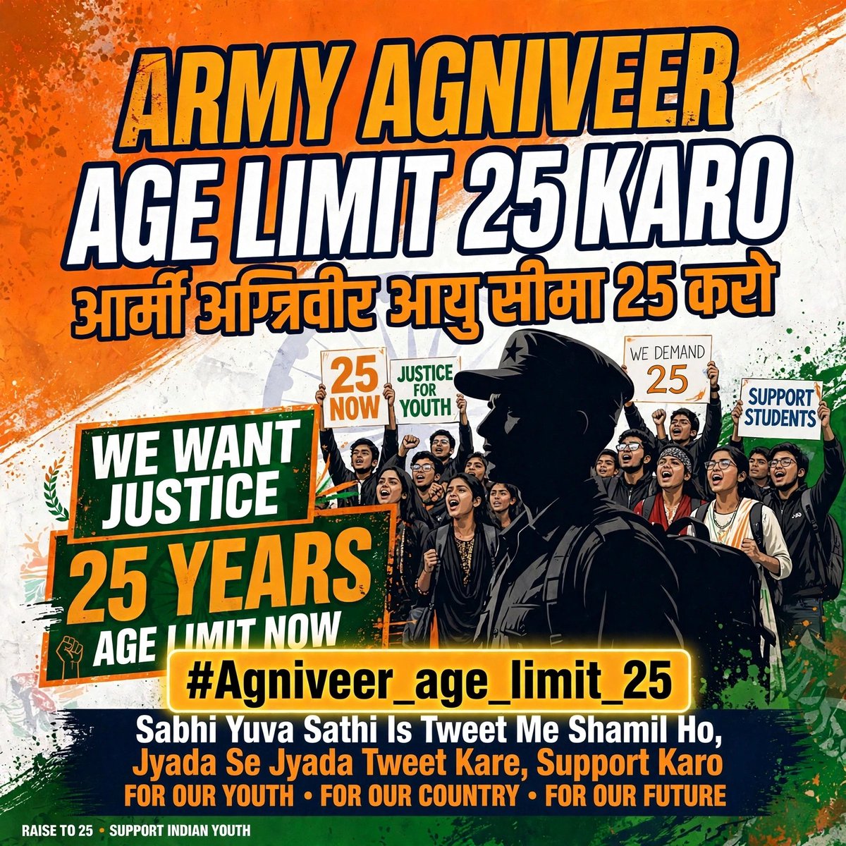 Rahulya26794706's tweet photo. #Agniveer_age_limit_25 https://t.co/8o4J6R9QwC