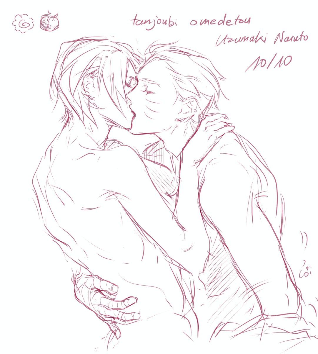 rokuoaisu's tweet photo. 🍥🍅 a bit late but hpbd naruto #narusasu https://t.co/TJk4dbU8ey