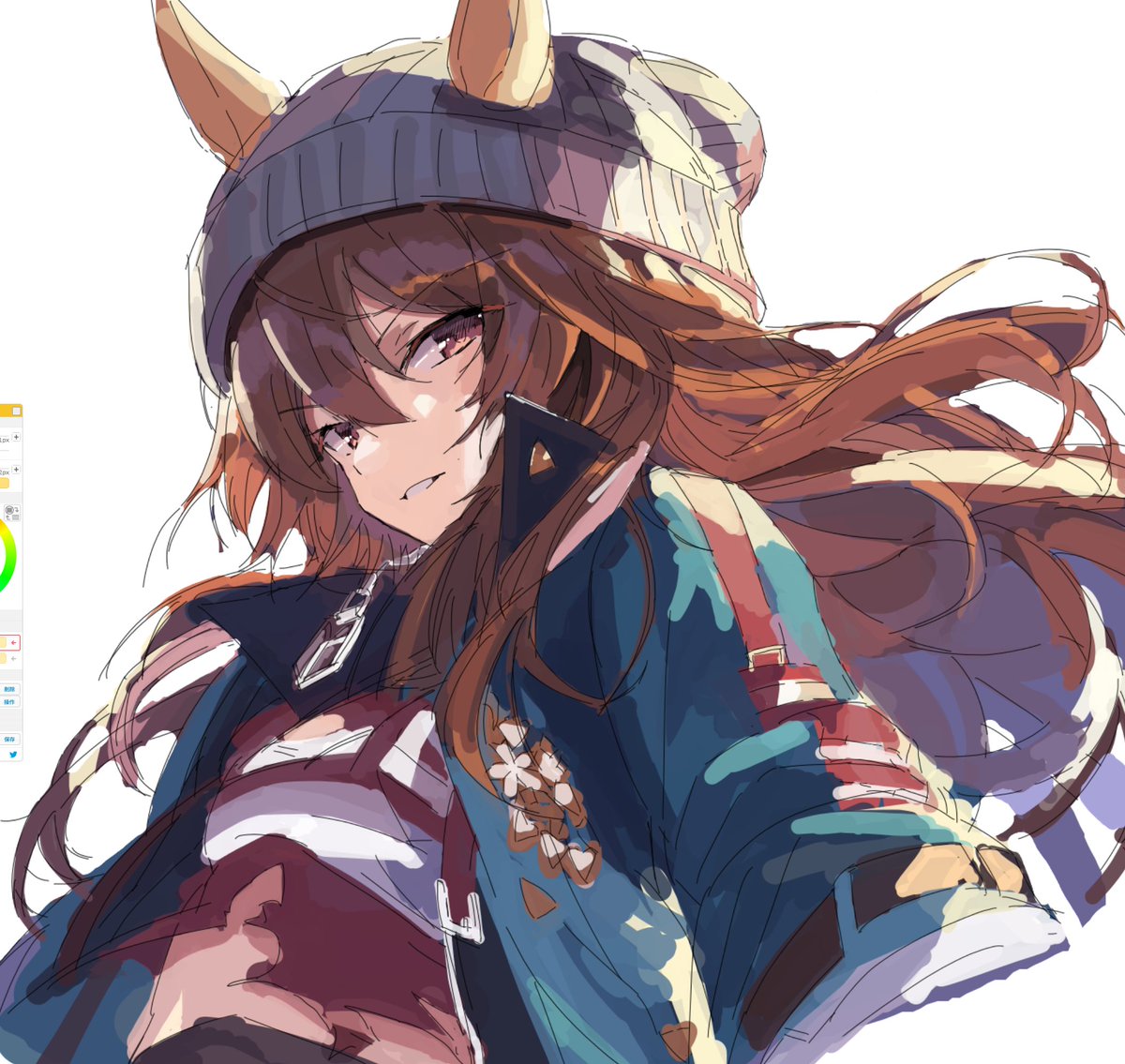 sanbai2012's tweet photo. 今日の絵チャ
ウマ娘 ナカヤマフェスタ https://t.co/y7ghL4dd8K