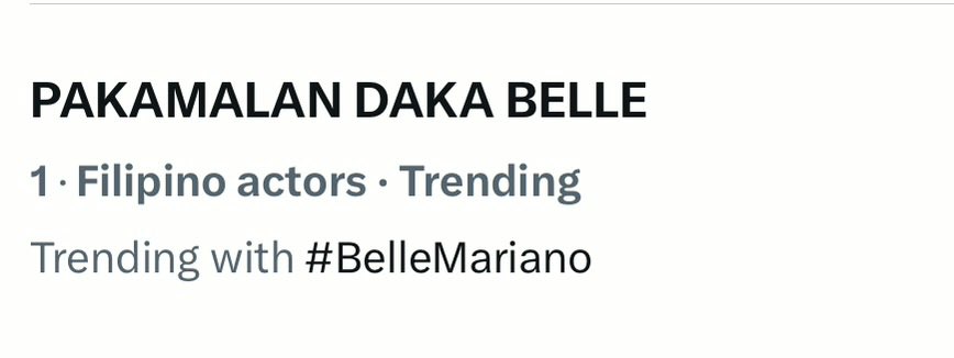 bellelieversofc's tweet photo. #1 nationwide 🔝

PAKAMALAN DAKA BELLE
#BelleMariano https://t.co/vtuKURxdL4