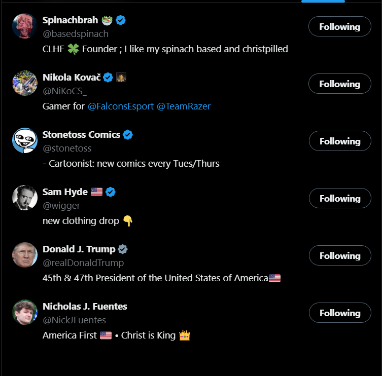 PMarquist's tweet photo. @basedspinach You're right up there next to first follows with the GOATS https://t.co/nZX2LZHY42