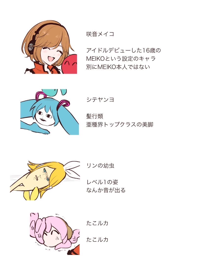 zjiaj12's tweet photo. 亜種が話題らしいので
亞北ネルと弱音ハクもこれの仲間です https://t.co/YQl5PUB5Vm
