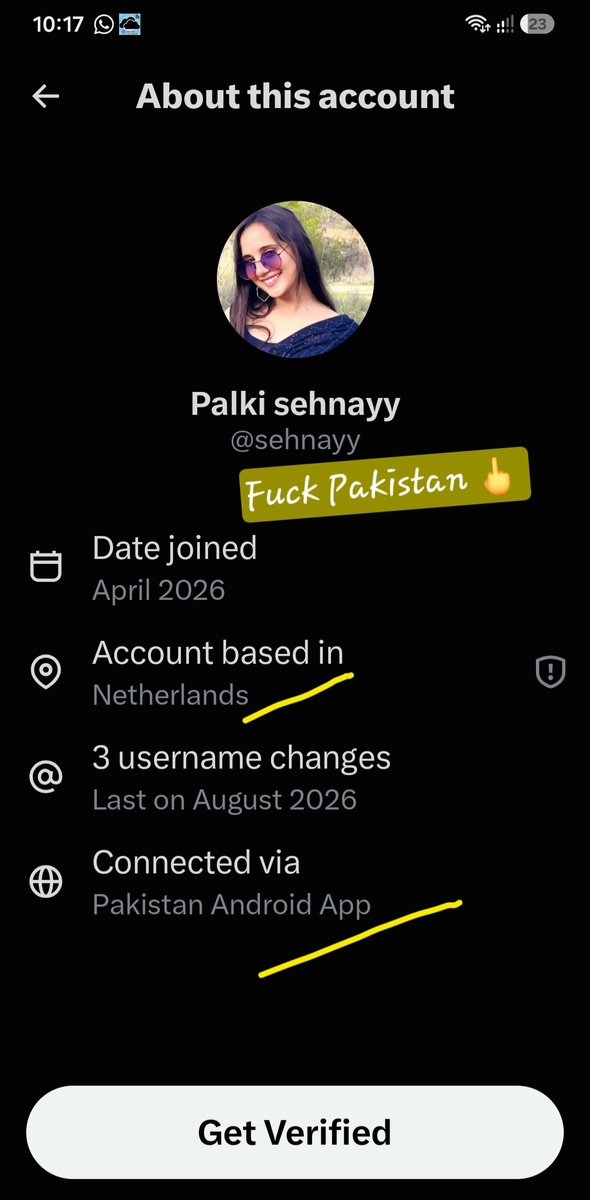 MunnaPundir's tweet photo. @sehnayy Pakistan handle SPOTTED and Xposed. https://t.co/qmQWvx8SrD