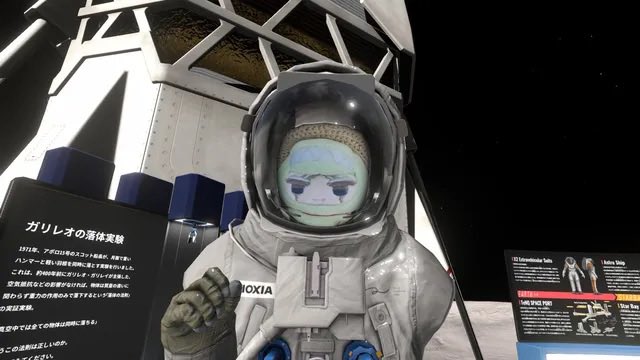 na1sune's tweet photo. てんきゅーも知人の先日行って初VR体験したんだけど、他の人にも設定した顔見られると思ってなくてキモオタ全開で恥ずかったね普通に https://t.co/oIlNSDqjQD