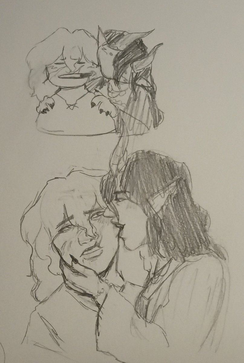 200mangosinboxz's tweet photo. More Nyxstella 🫶 One WIP, a doodle, and a request from my wife @gutcrayonz https://t.co/LEUM1behY5