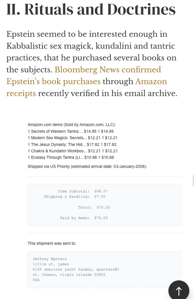 TabulaRasa90's tweet photo. @goat307th Yep and this stuff was Laundered into "western theosophy". And hey, look at Epsteins Amazon book receipts! https://t.co/BbC8RWEv5Q