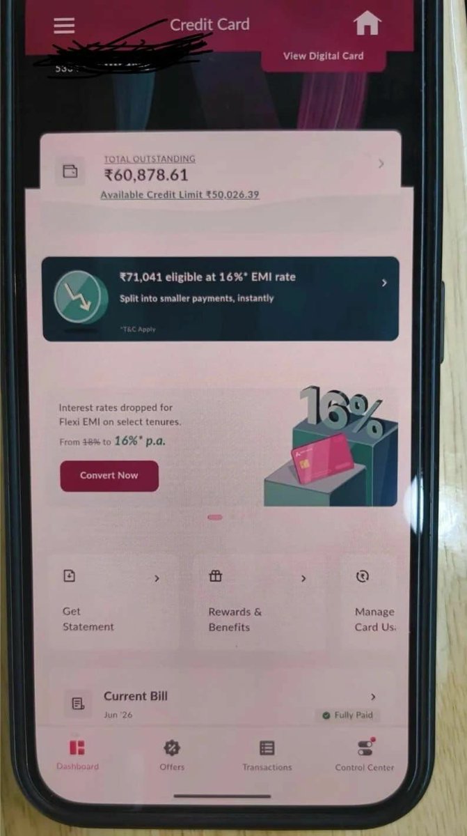 DutyDrivenGirl's tweet photo. A man purchased an iPhone 16 from Flipkart for ₹59,475 using his Flipkart Axis Bank Credit Card, expecting 5% cashback.

But shortly after delivery, he discovered that the transaction had been converted into EMI without his consent.

He immediately foreclosed the EMI through the Axis Bank app, only to see his outstanding amount rise to ₹60,878.61 due to foreclosure charges and taxes. 

Now the big question is: If he never opted for EMI, why should he pay foreclosure charges?

Who is responsible for this mess  Flipkart or Axis Bank?

Customers deserve transparency, not unexpected charges on their credit cards.

Should the bank reverse these charges if EMI conversion happened without the customer's consent.