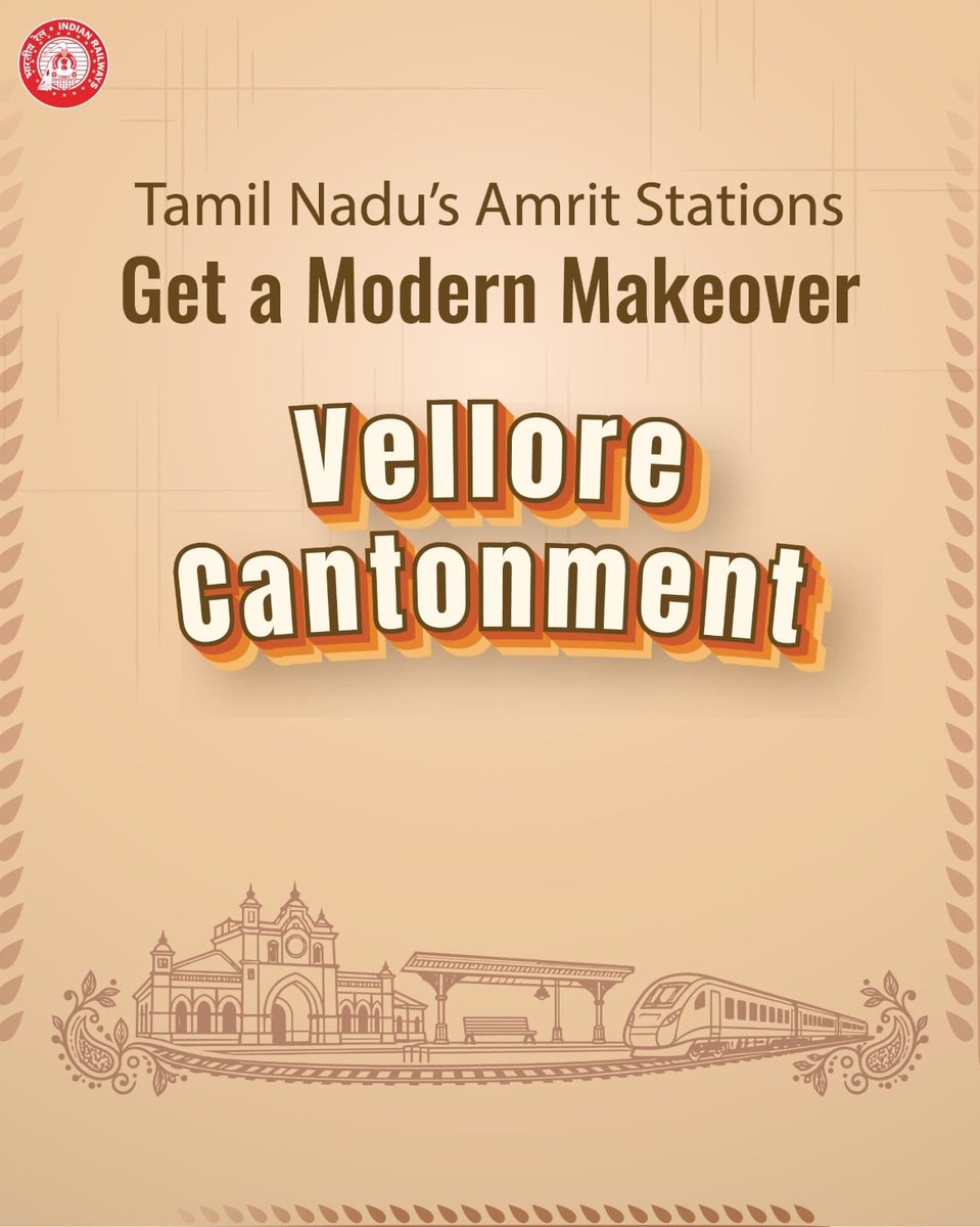 RailwayNorthern's tweet photo. Your travel now is hassle -free!
With upgraded platforms and new lifts, the Vellore Cantonment Railway Station will provide passengers with an enhanced travelling experience. 

#RailInfra4TamilNadu https://t.co/JCQkjDdpwx