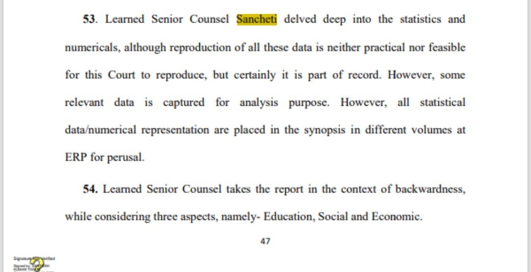 neha_laldas's tweet photo. Request everyone to go through the MP highcourt judgement in 73% reservation case.

And see how our senior counsels (GC side) annihilated the govt side's arguments &amp; manipulated reports with hard data and facts👇😂😂 https://t.co/217p1dW4Ia