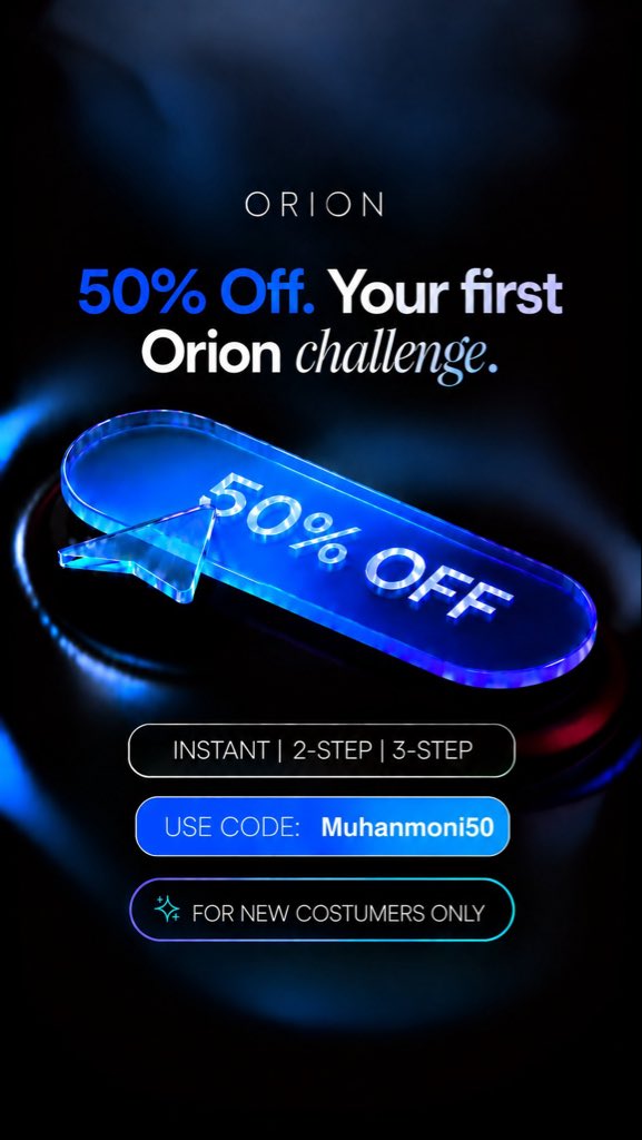 TRADEWITHMUHAN's tweet photo. NEW PARTNERSHIP ANNOUNCEMENT!
I'm excited to officially announce my partnership with @Orionfundedcom
I'm now working with Orion Funded to bring even more opportunities to my community.
And we're starting with something BIG. 90
$50,000 GIVEAWAY coming soon https://t.co/xUmyd99bU0