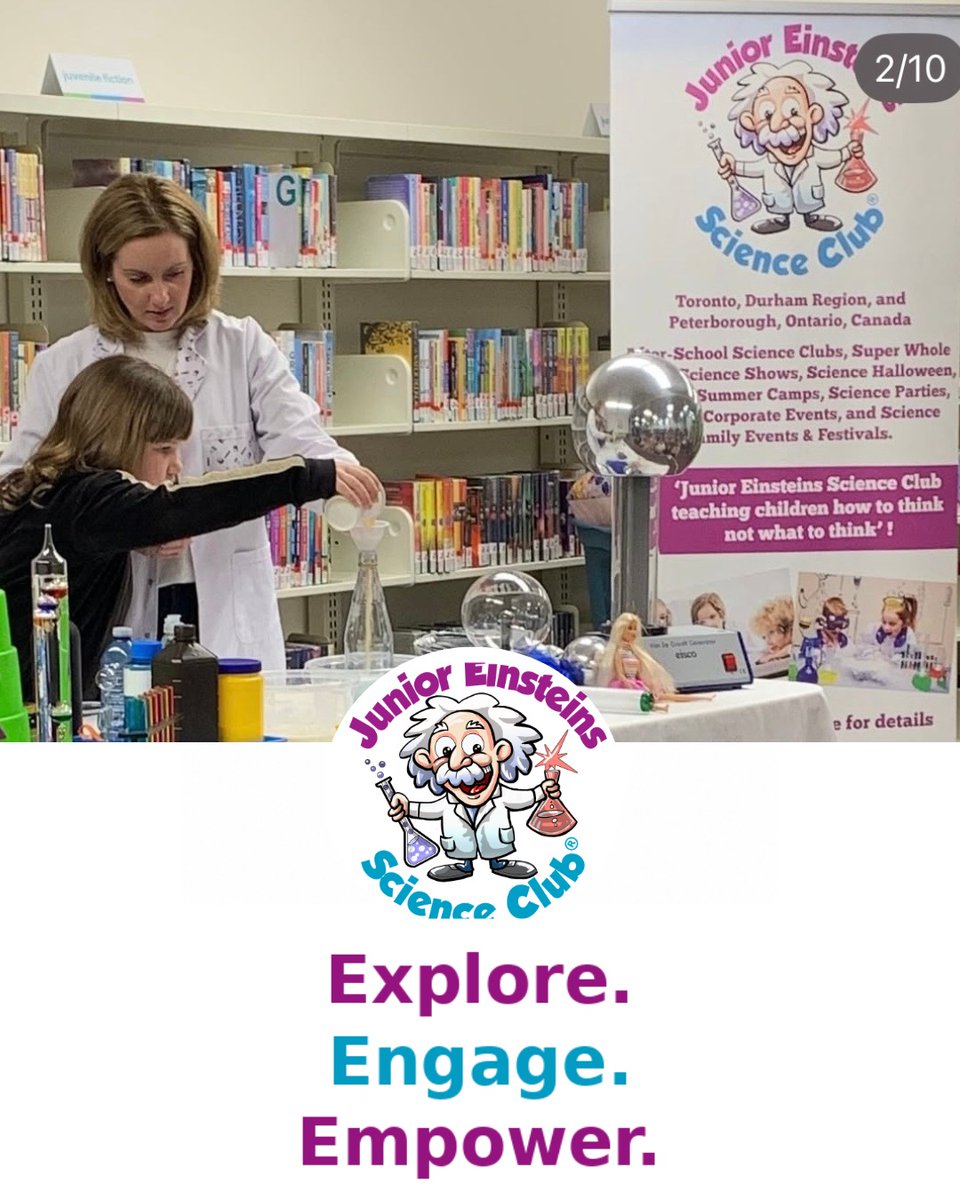 JEontario's tweet photo. Explore. Engage. Empower....That's what we do, every single session!
#JuniorEinsteins #STEMeducation #ExploreEngageEmpower #ScienceForKids #KidsStem #ScienceClub #HandsOnLearning #FutureScientists #KidsActivities #Ajax #Whitby #oshawa #courtice #portyperry #ptbo #Bowmanville https://t.co/eJ9Om4ssjM