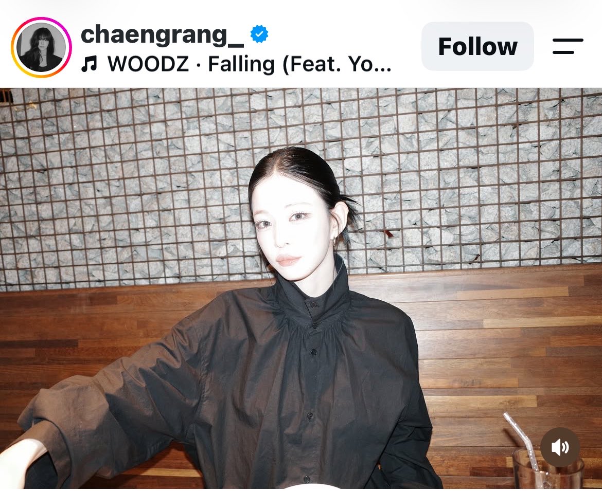 BeaniverseYoun2's tweet photo. 11.10.2026 #Fromis_9’s #Chaeyoung ใช้เพลง 🍂 Falling - WOODZ (ft. Day6’s Young K) 🎶 เป็น BGM ใน IG STORY &amp; IG Post ค่ะ

#프로미스나인 #이채영 #WOODZ #우즈 #조승연 https://t.co/pHPF2gqo6Y