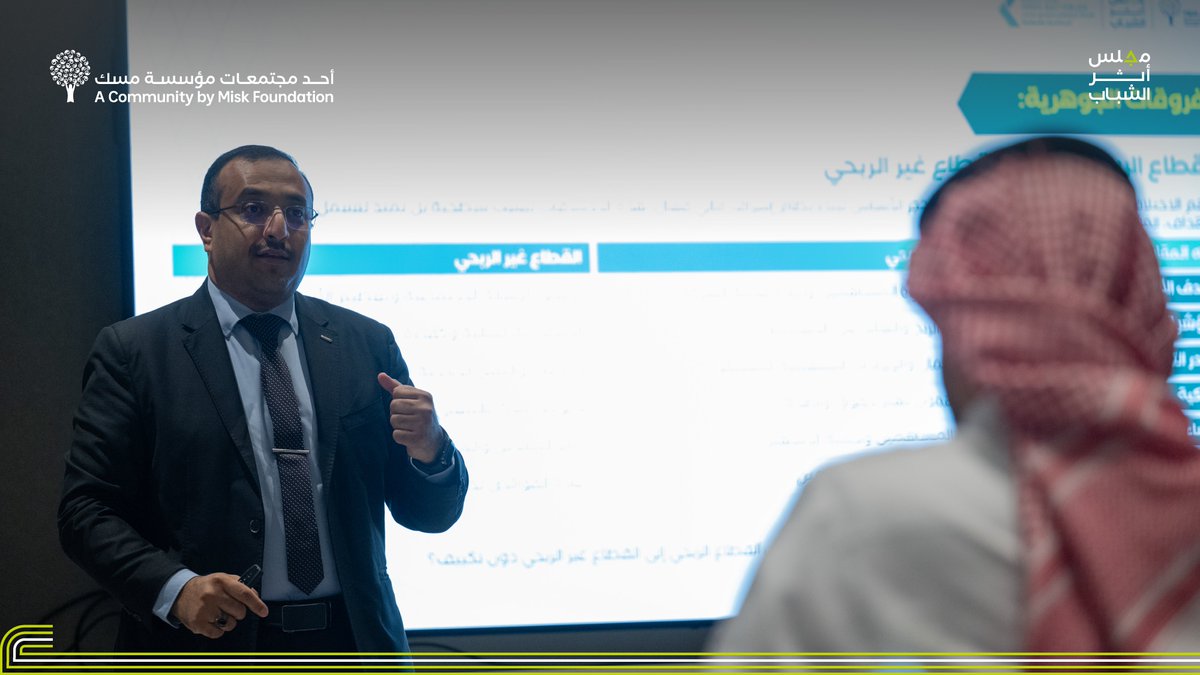MiskCommunity's tweet photo. معرفة مالية تعزز الاستدامة وتفتح آفاقًا جديدة للأثر!
اختتم #مجلس_أثر_الشباب ورشة "التمكين المالي لقيادات القطاع غير الربحي"، مستعرضةً المفاهيم والممارسات المالية التي تسهم في تمكين القيادات، وتعزيز كفاءة الإدارة المالية للجمعيات الأعضاء.

#للاستدامة_أثر
#مسك_للمجتمع https://t.co/ZLBJkmO2C4