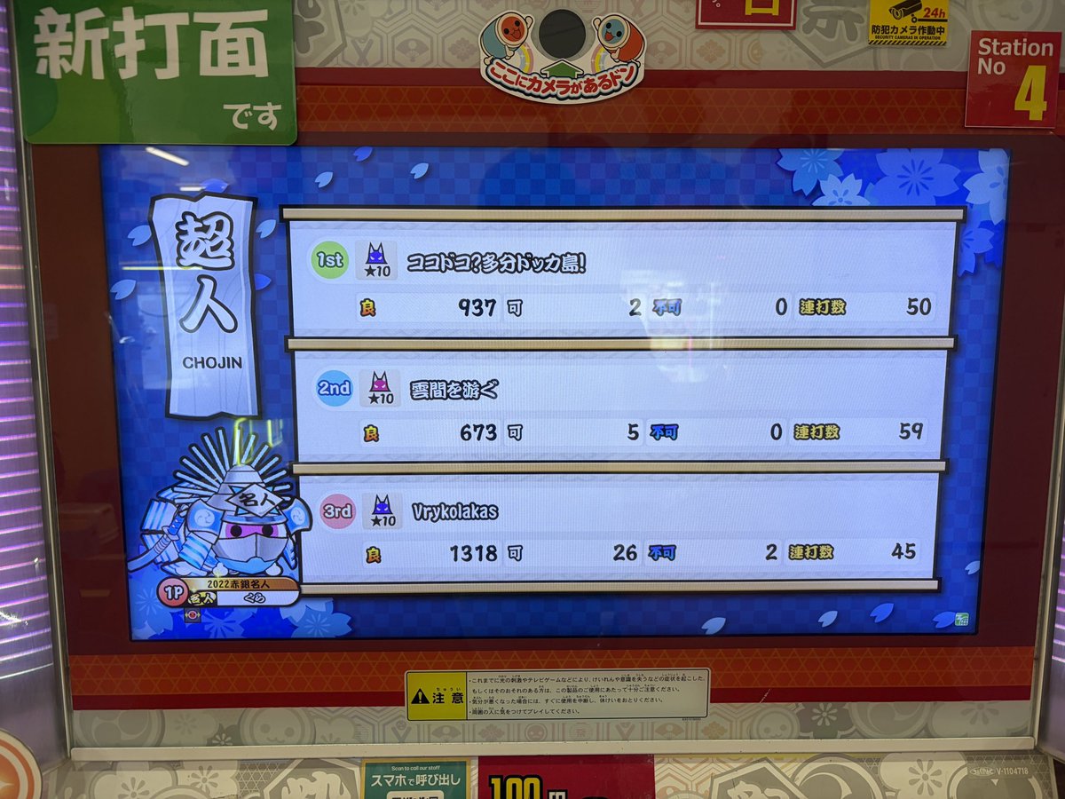s_taiko_'s tweet photo. 2-4-7でやっと超人理論値乗った😭
今日で雲間30回くらいやって気合いで減らした
ヴリカスは7個全部5区 https://t.co/ezjHCsVuvc
