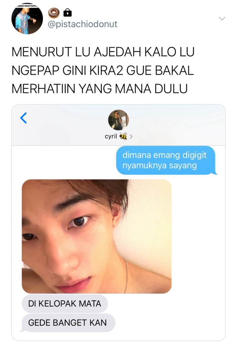 brainsickangel's tweet photo. user pistachiodonut dan pacarnya 
hyunlix one tweet au 🥟🐥 https://t.co/5goncQO8cW