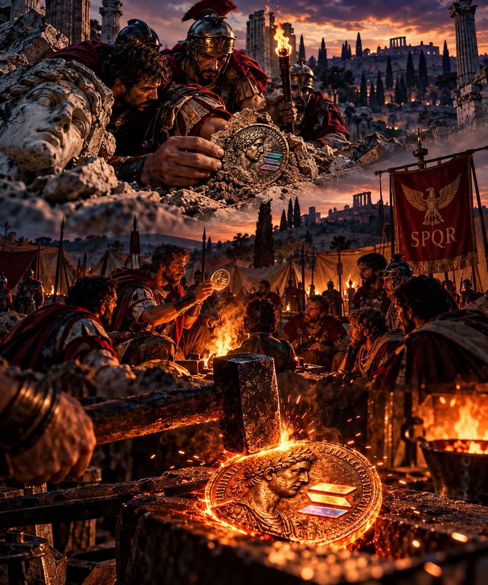 SESTERTIVSCOIN's tweet photo. 🏛️⚔️ From a forgotten ruin, a new destiny is born. Forge the sacred sestertius, unite the Legion, and march toward Rome to make it the chosen currency of the Empire. 🪙🔥

#SESTERTIVS #STVS #Solana #SolanaMemecoin #PumpFun #Memecoin https://t.co/vNUhg9t270